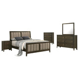 Wilkes 5-piece Eastern King Bedroom Set Dark Cocoa - 224421KE-S5