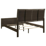 Wilkes 51-inch Upholstered Queen Bed Dark Cocoa - 224421Q