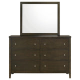 Wilkes 6-drawer Dresser and Mirror Dark Cocoa - 224423M