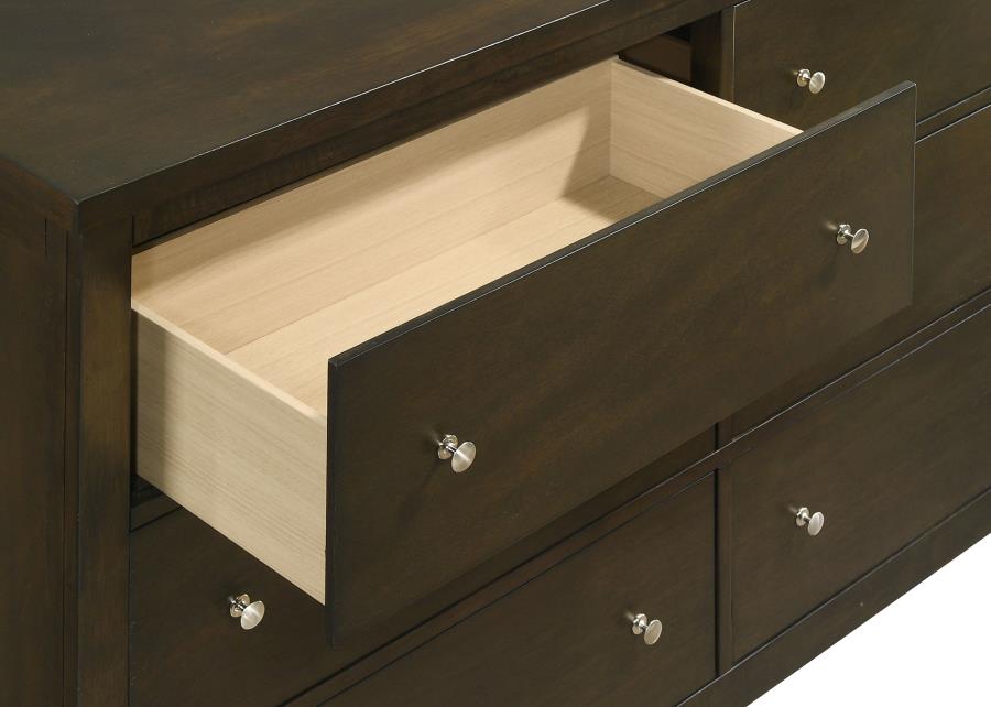 Wilkes 6-drawer Dresser and Mirror Dark Cocoa - 224423M
