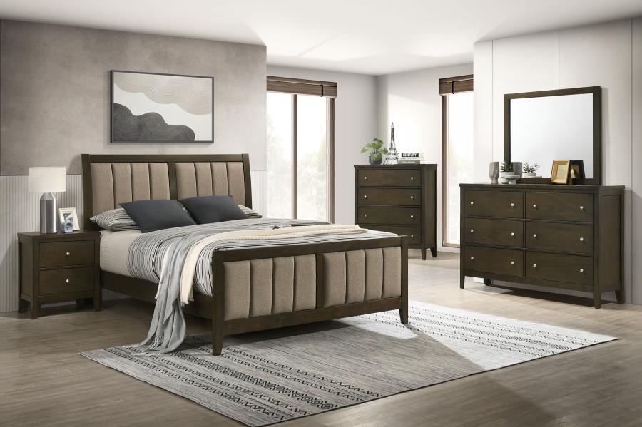 Wilkes 6-drawer Dresser and Mirror Dark Cocoa - 224423M