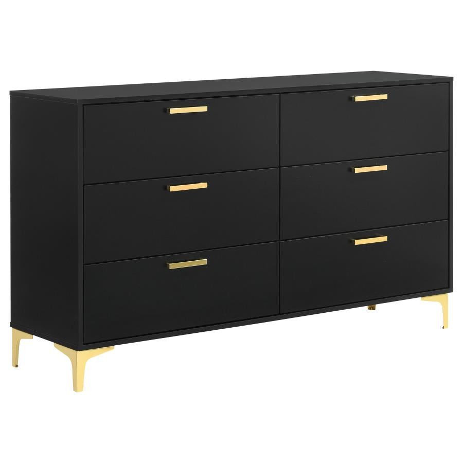 Kendall 4-piece Eastern King Bedroom Set Black - 224451KE-S4