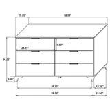 Kendall 5-piece Eastern King Bedroom Set Black - 224451KE-S5