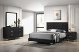 Kendall 4-piece California King Bedroom Set Black - 224451KW-S4