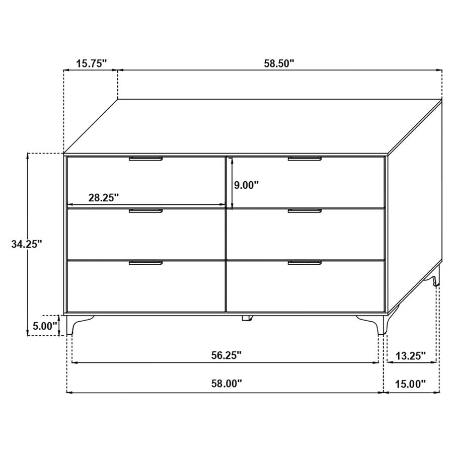 Kendall 5-piece California King Bedroom Set Black - 224451KW-S5