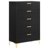 Kendall 5-piece Queen Bedroom Set Black - 224451Q-S5