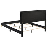 Kendall Upholstered Queen Panel Bed Black - 224451Q