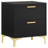 Kendall 2-drawer Nightstand Black - 224452