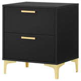 Kendall 2-drawer Nightstand Black - 224452