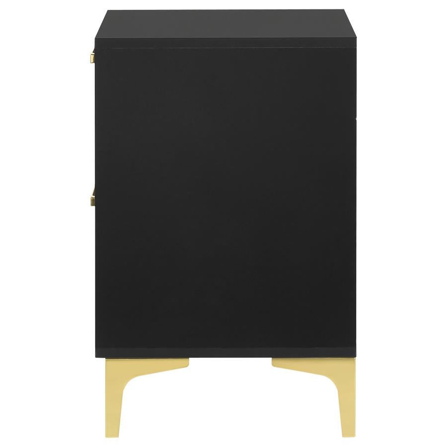 Kendall 2-drawer Nightstand Black - 224452