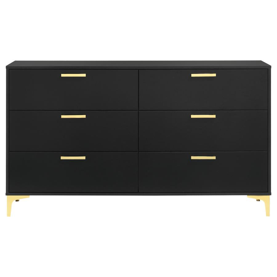 Kendall 6-drawer Dresser Black - 224453
