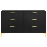 Kendall 6-drawer Dresser Black - 224453