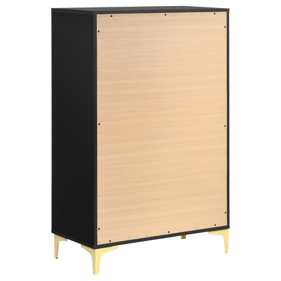 Kendall 5-drawer Bedroom Chest Black - 224455