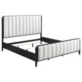 Brookmead 4-piece Upholstered Eastern King Bedroom Set Black - 224710KE-S4