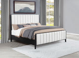 Brookmead 60-inch Upholstered Eastern King Bed Black - 224710KE
