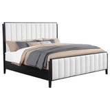 Brookmead 60-inch Upholstered Eastern King Bed Black - 224710KE