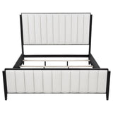 Brookmead 60-inch Upholstered Eastern King Bed Black - 224710KE