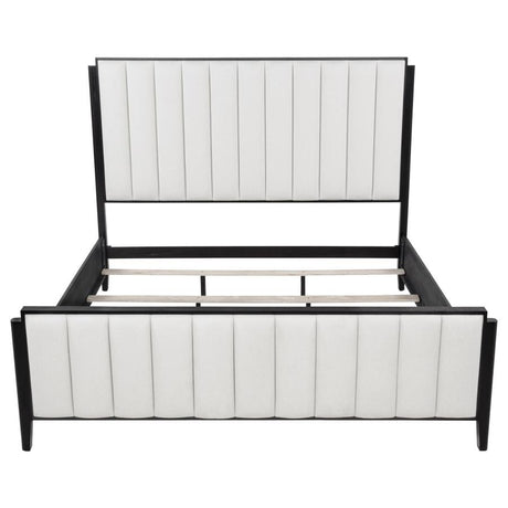 Brookmead 60-inch Upholstered Eastern King Bed Black - 224710KE