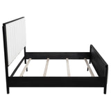 Brookmead 60-inch Upholstered Eastern King Bed Black - 224710KE