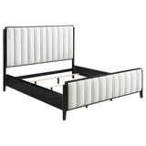 Brookmead 5-piece Upholstered Cal King Bedroom Set Black - 224710KW-S5
