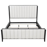 Brookmead 60-inch Upholstered California King Bed Black - 224710KW