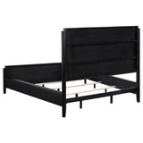 Brookmead 60-inch Upholstered California King Bed Black - 224710KW