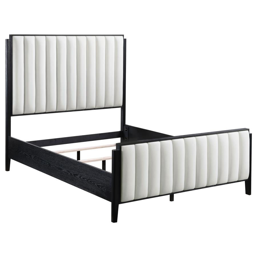 Brookmead 5-piece Upholstered Queen Bedroom Set Black - 224710Q-S5