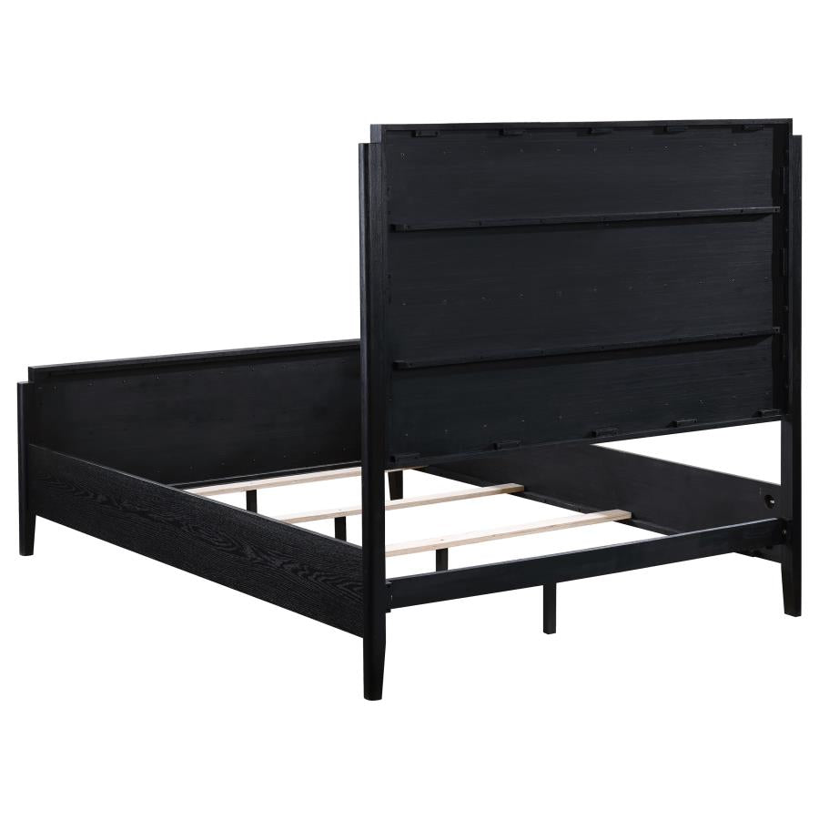 Brookmead 5-piece Upholstered Queen Bedroom Set Black - 224710Q-S5