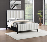 Brookmead 60-inch Upholstered Queen Bed Black - 224710Q