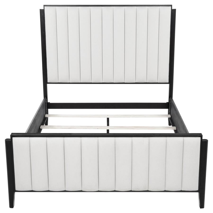 Brookmead 60-inch Upholstered Queen Bed Black - 224710Q