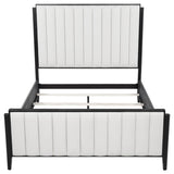 Brookmead 60-inch Upholstered Queen Bed Black - 224710Q