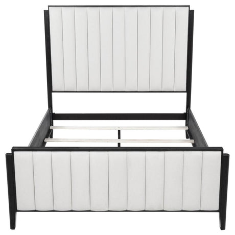 Brookmead 60-inch Upholstered Queen Bed Black - 224710Q