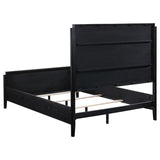 Brookmead 60-inch Upholstered Queen Bed Black - 224710Q