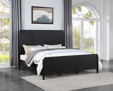 Brookmead Wood Eastern King Panel Bed Black - 224711KE