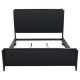 Brookmead Wood Eastern King Panel Bed Black - 224711KE