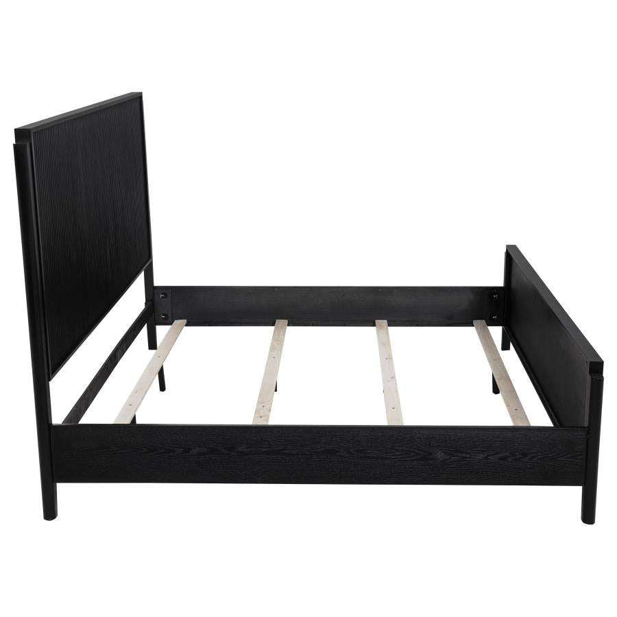 Brookmead Wood Eastern King Panel Bed Black - 224711KE