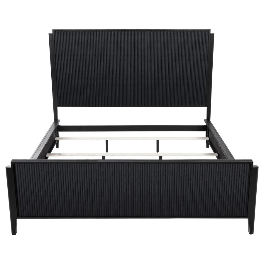 Brookmead Wood California King Panel Bed Black - 224711KW