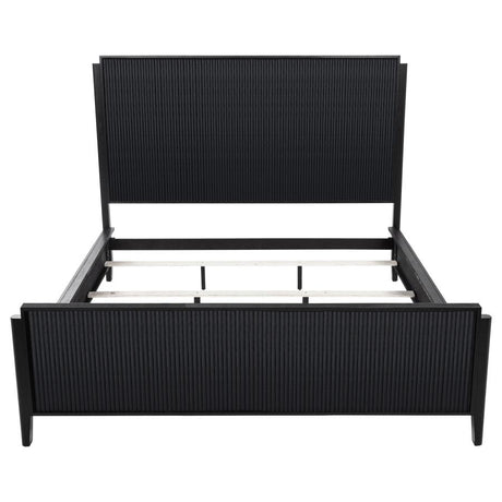 Brookmead Wood California King Panel Bed Black - 224711KW