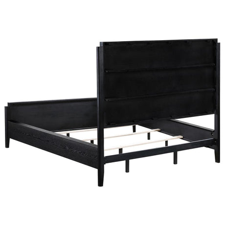 Brookmead Wood California King Panel Bed Black - 224711KW