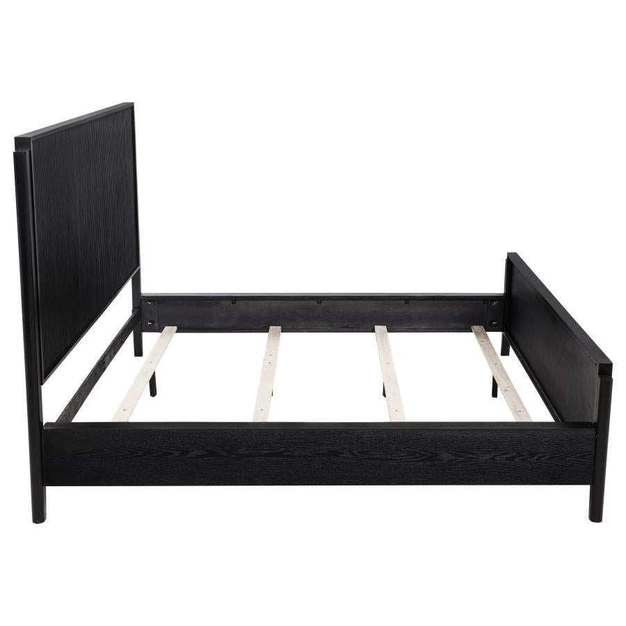 Brookmead Wood California King Panel Bed Black - 224711KW