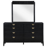 Brookmead 8-drawer Dresser with Mirror Black - 224713M