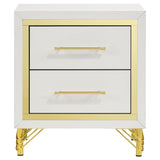 Lucia 4-piece Queen Bedroom Set Beige and White - 224731Q-S4