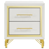 Lucia 2-drawer Nightstand Bedside Table White - 224732