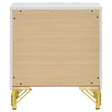 Lucia 2-drawer Nightstand Bedside Table White - 224732
