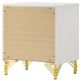 Lucia 2-drawer Nightstand Bedside Table White - 224732