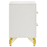 Lucia 2-drawer Nightstand Bedside Table White - 224732