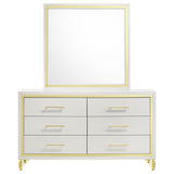 Lucia 6-drawer Dresser with Mirror White - 224733M