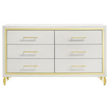Lucia 6-drawer Dresser Cabinet White - 224733