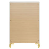 Lucia 5-drawer Bedroom Chest of Drawers White - 224735