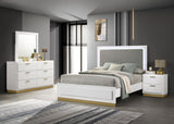 Caraway 4-piece Eastern King Bedroom Set White - 224771KE-S4